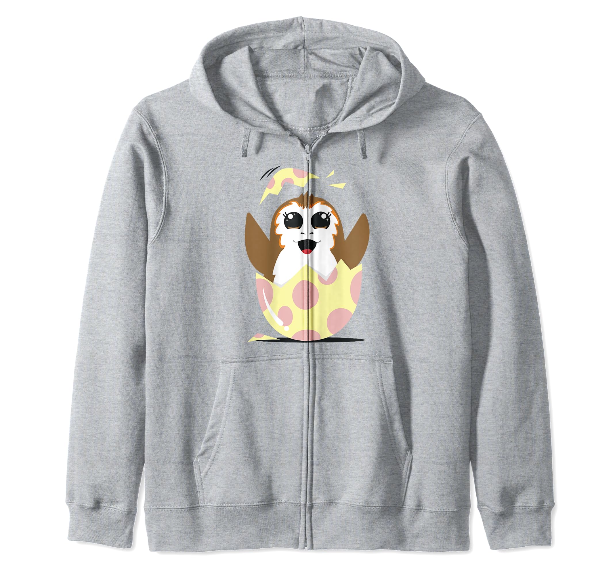Sweat Star Wars Easter Porg à fermeture éclair idée cadeau originale