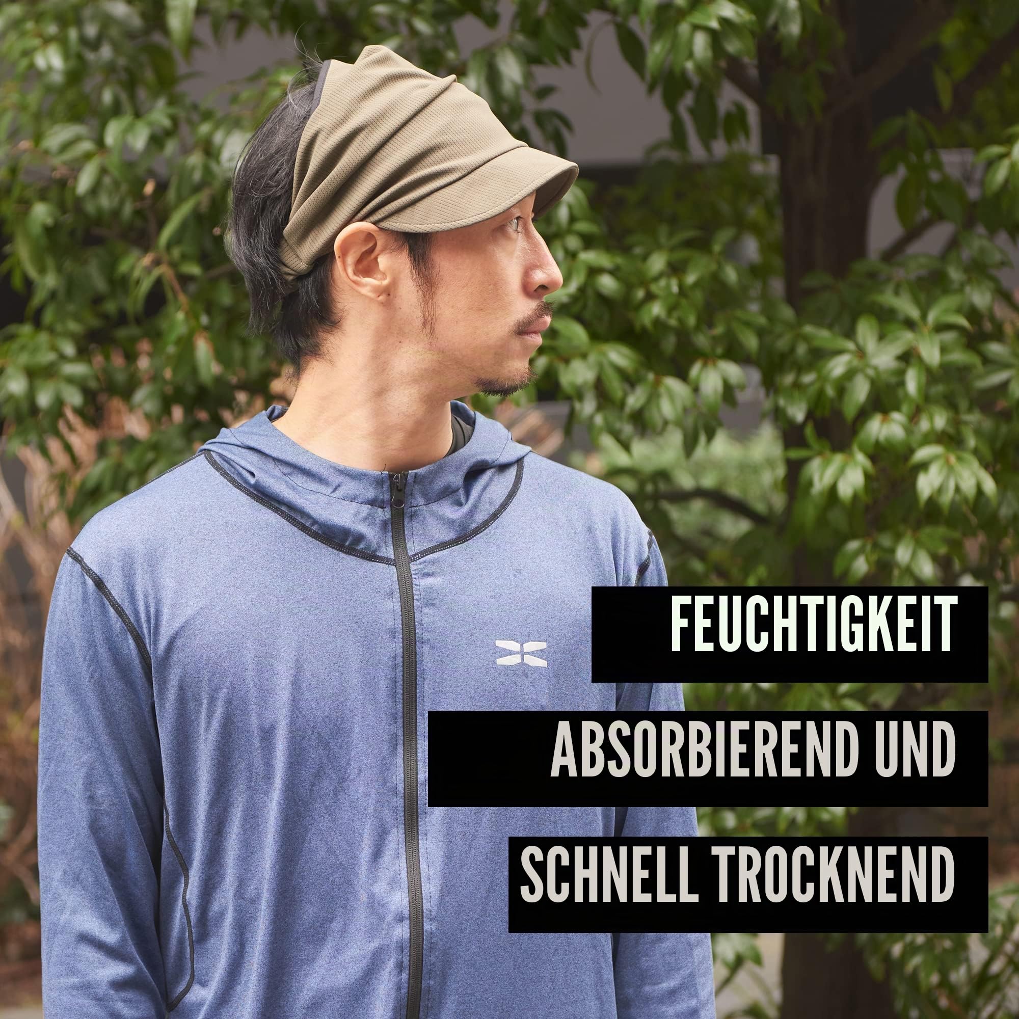 CHARM Bandana Damen Visor Kopftuch - Herren Cap Sommer Kopfbedeckung Stirnband Mit Sonnenschutz Mit Schirm Sonnen-Hut