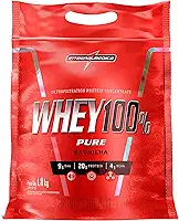Integralmédica - Whey Protein Concentrado Baunilha 100% Pure - 21g de Proteína por Scoop, Suplementação Alimentar Pós-Treino, Fórmula Enriquecida com BCAAs - Pouch 1,8kg