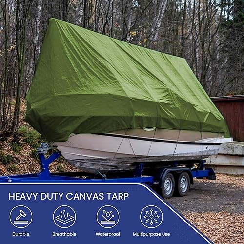 Miniatura 3 de Tarps Now - Lona impermeable de 6 x 8 pies, resistente al agua, resistente al desgarro, bordes reforzados, ojales de latón, ideal para construcción,
