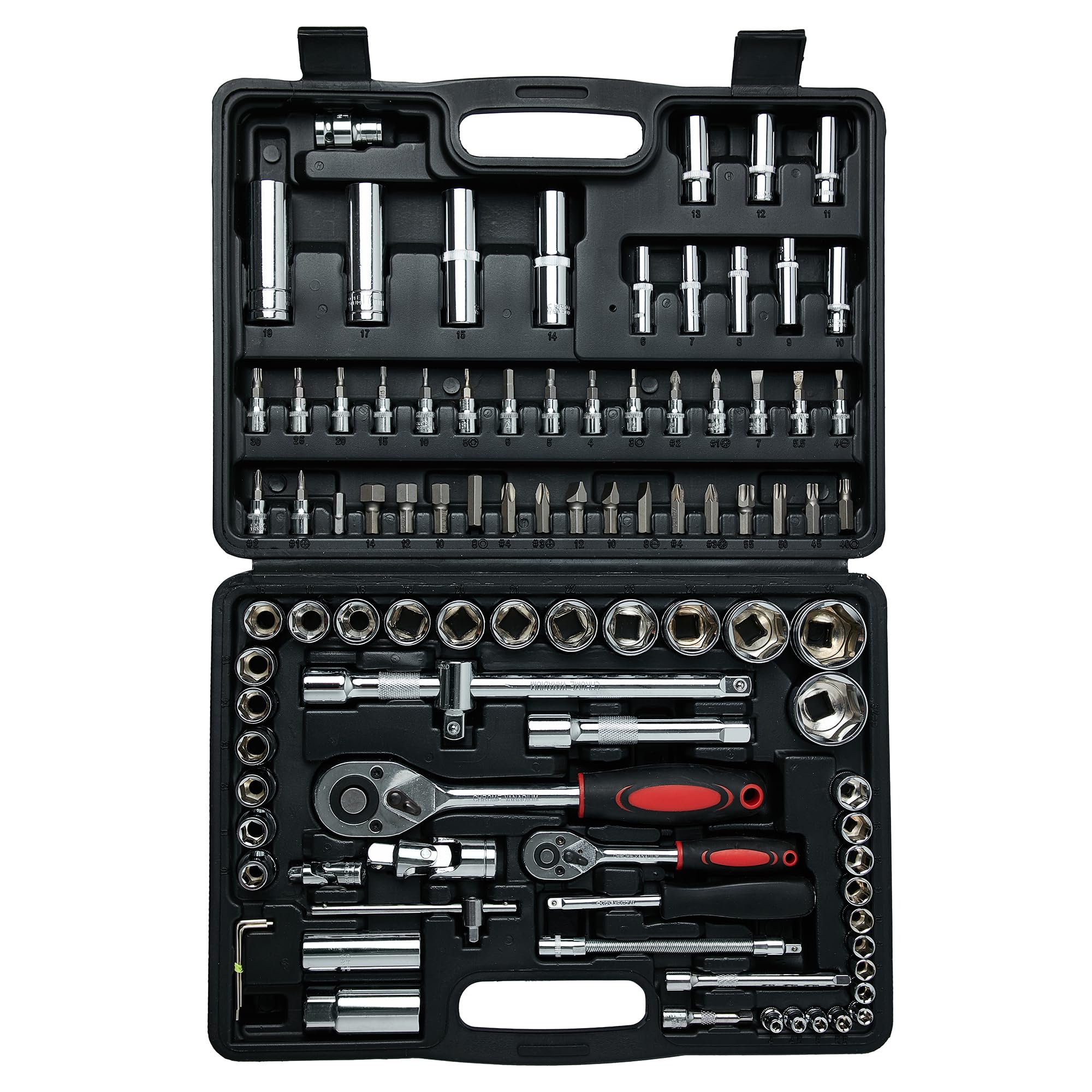 94 Pezzi Set di Chiavi a Bussola con Cricchetto 1/4"