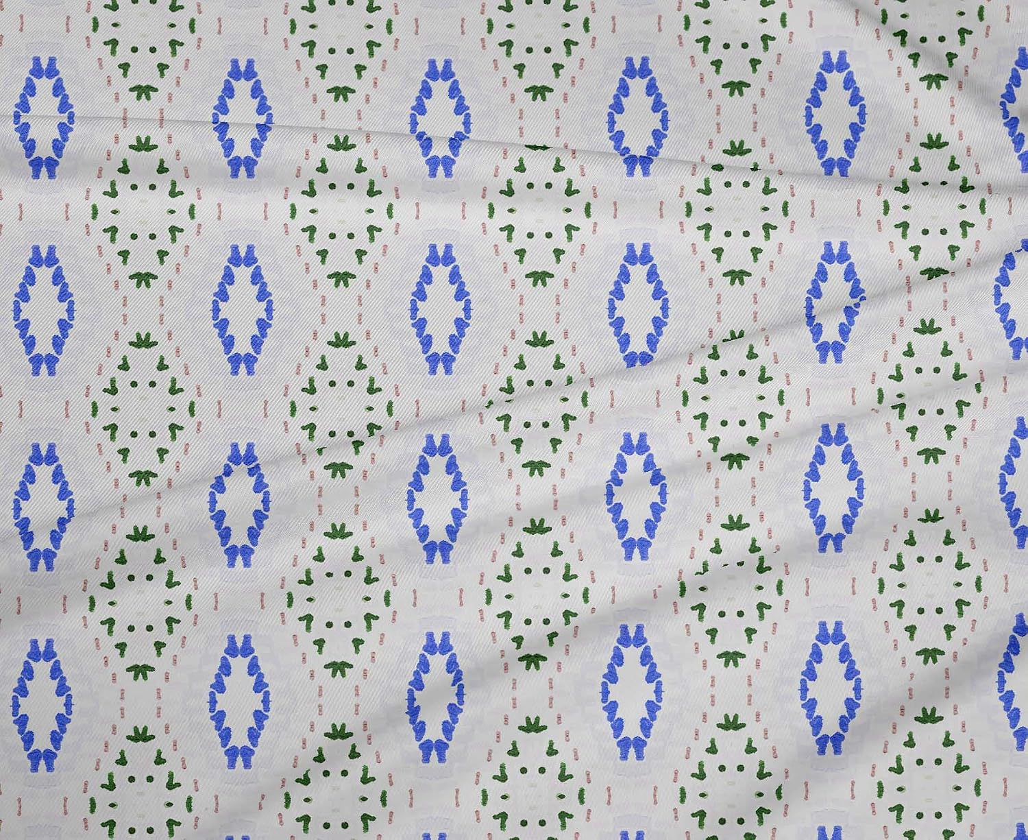 oneOone Cotton Flex Green Fabric Block Sewing Fabric by The Yard Printed DIY Clothing Sewing Supplies 40 Inch Wide-Z2