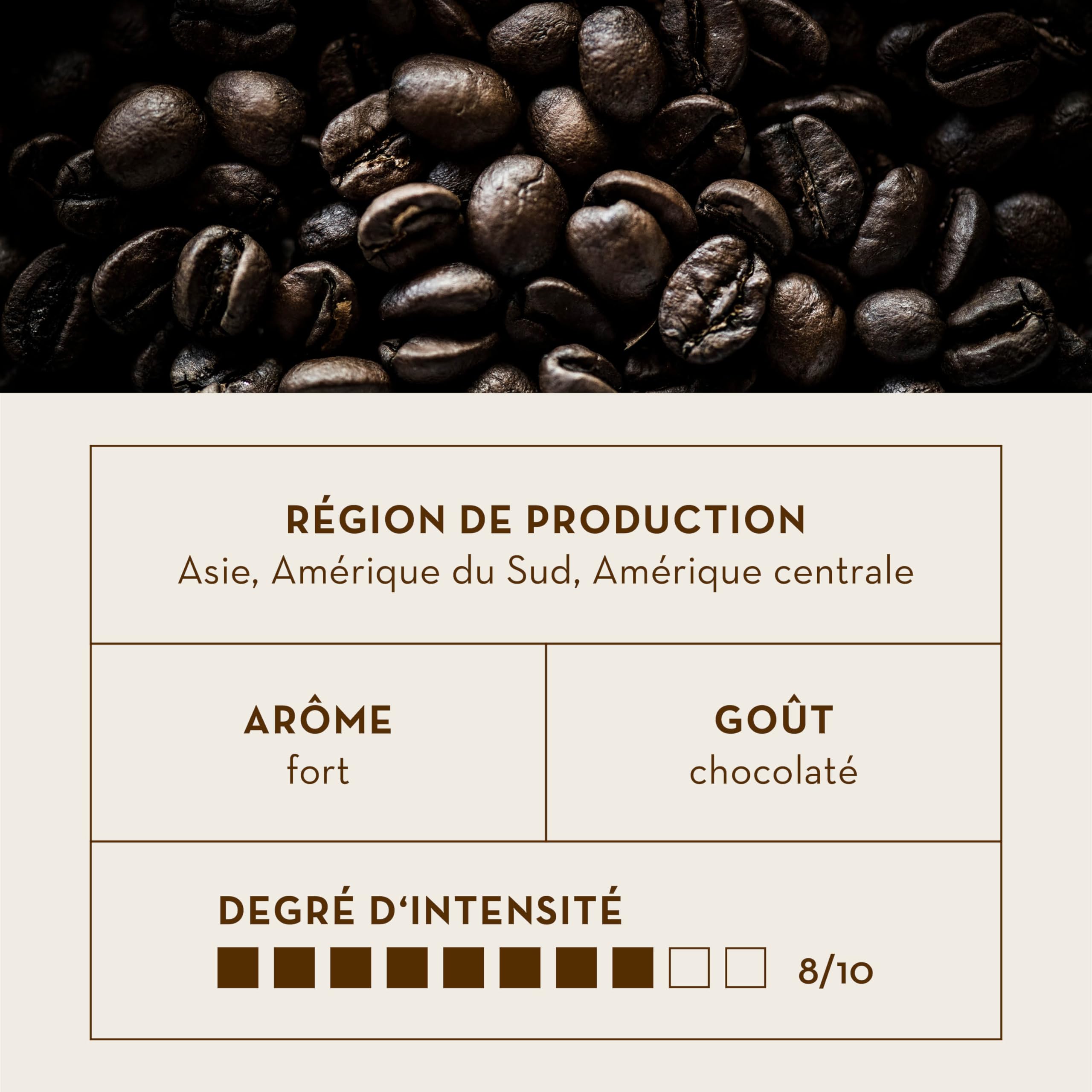 J. Hornig Café en grains Espresso Bio & Équitable, Caffè Crema Bio, 1kg de grains entiers, goût chocolaté, pour machines à café automatiques, machines à expresso et cafetières à piston