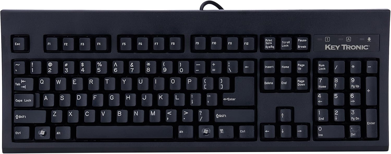 Keytronic KT800U2 USB Cable Keyboard (Black) Amazon.ca Electronics