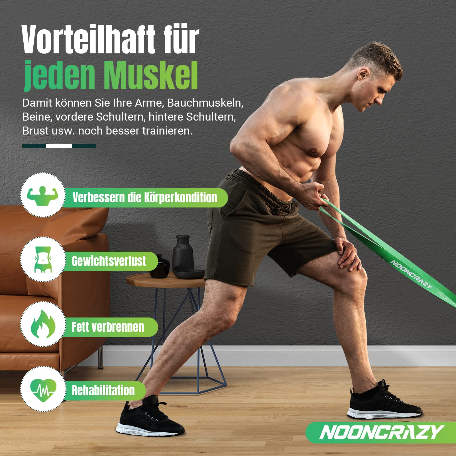Resistance Bands, Verschiedene Ebenen Widerstandsbänder mit Türanker und Handgriffen, Fitnessbänder für Kraftraining, Training, Yoga für Männer und Frauen