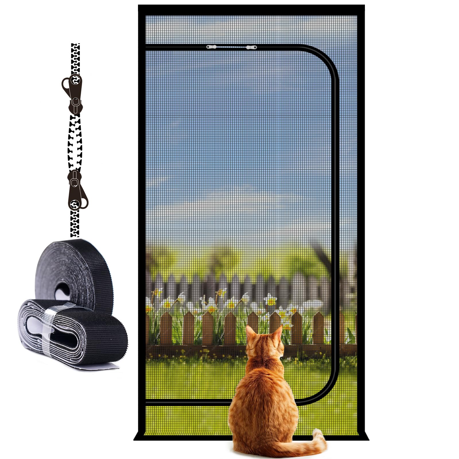 Photo 1 of ENBZSVU Reversible Screen Door - Black