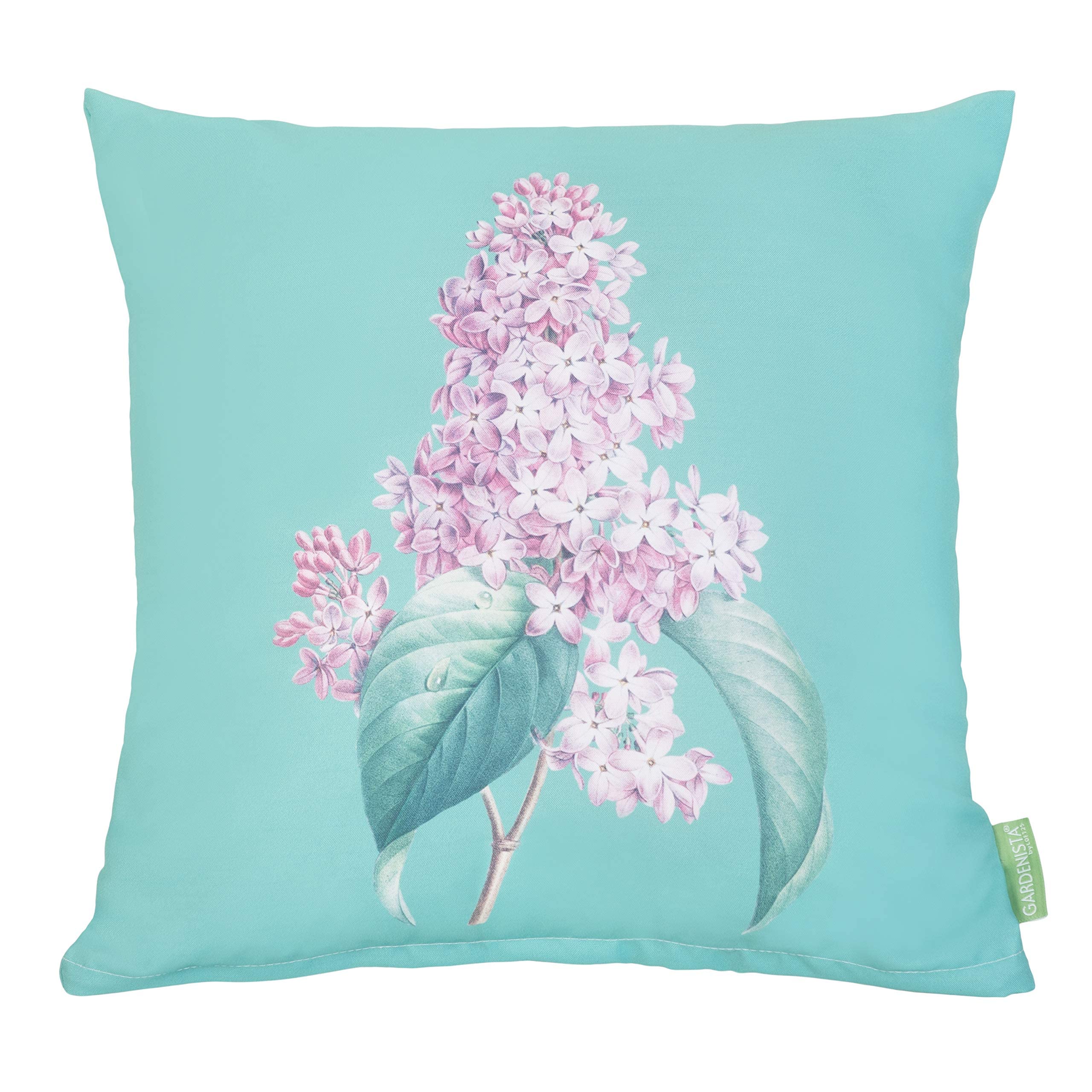 Gardenista Garden Decorative Scatter Cushion | Indoor Water Resistant Outdoor Printed Cushions 45x45 cm | Soft Hollowfibre Filled Patio Furniture Pillow | Easy to Clean Cushions (Country Floral Green)