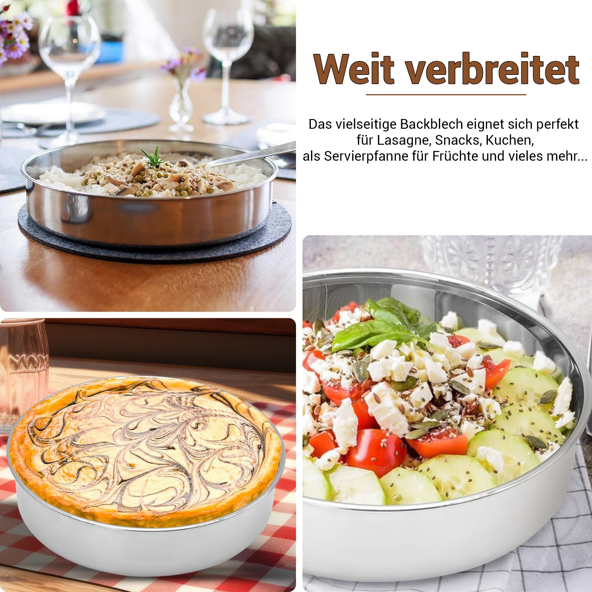 Koop 3-delige bakvormset van carbonstaal