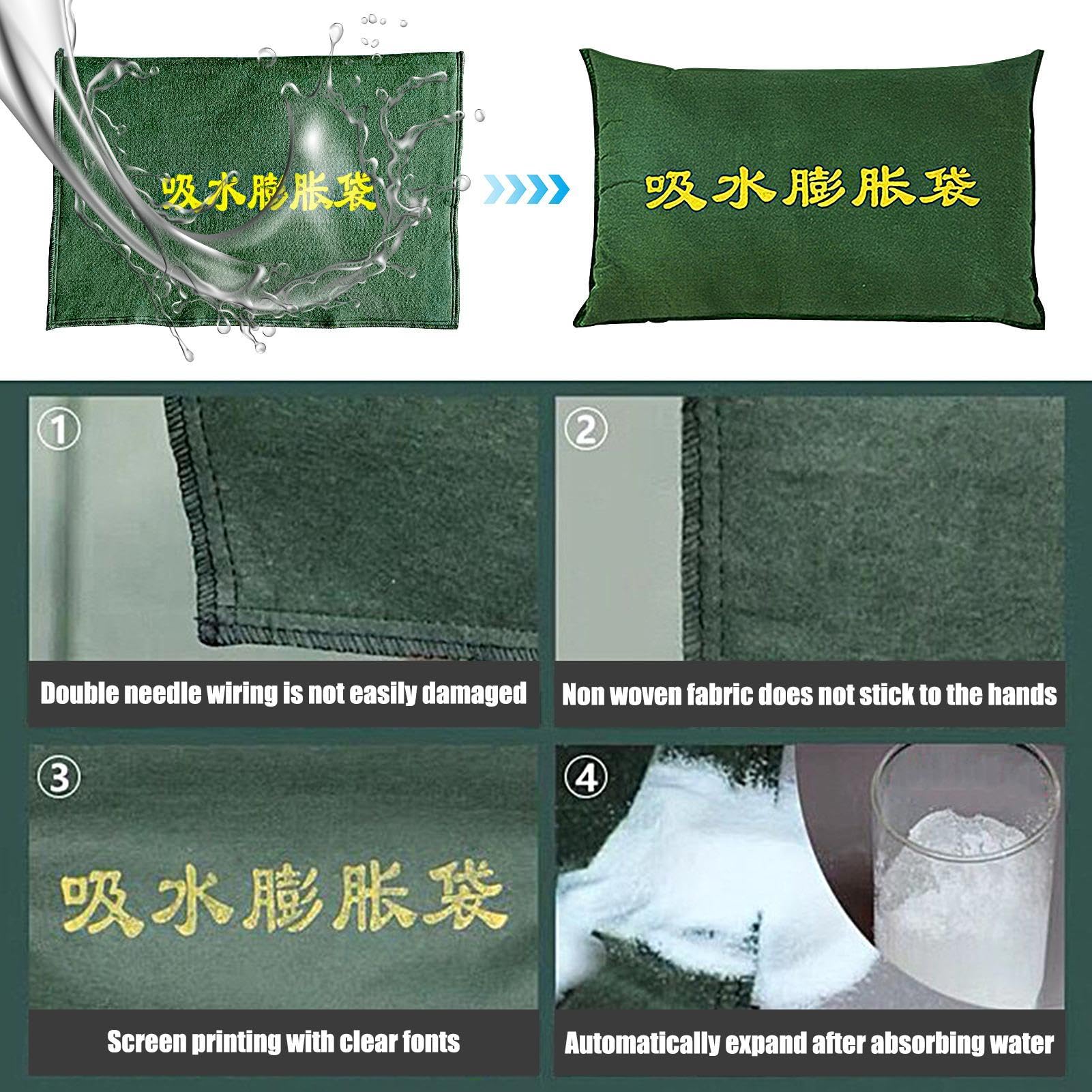 Bolsas de de Agua, barreras de prevención de inundaciones, Bolsas de Reutilizables sin, Bolsas de Presa absorbentes, Bolsas de de Control de inundaciones, Bolsas de