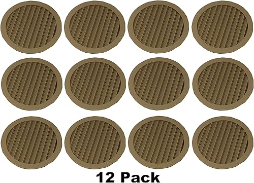 Vista 39 de Cubierta redonda de rejilla de rejilla de plástico de 4 pulgadas para rejilla de ventilación de reptiles (4, blanco)