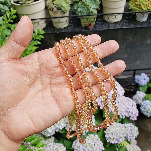 Miniatura 7 de Cuentas de vidrio Rondelle negras de 0.236 in para la fabricación de joyas, 720 unids forma de Briolette facetada Crytal Spacer Beads Surtidos