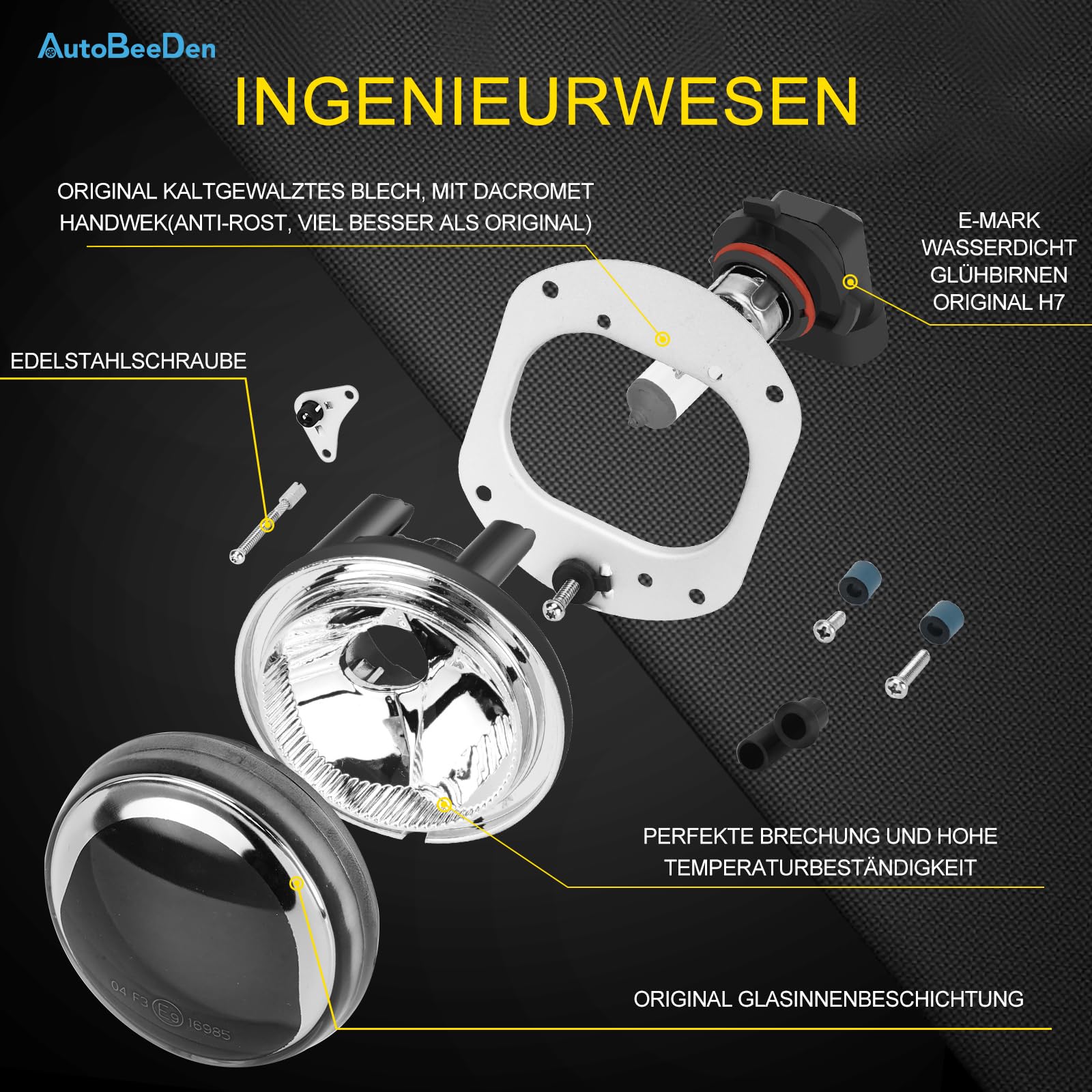 Reflektor przeciwmgielny do Mercedes Benz MB W164 W251 V251 R230 C209 C216 A209 S204 W204 W211, (klasa C CLK E M R S SL), 2002-2014, tylko do pakietu AMG zderzak (czarny)