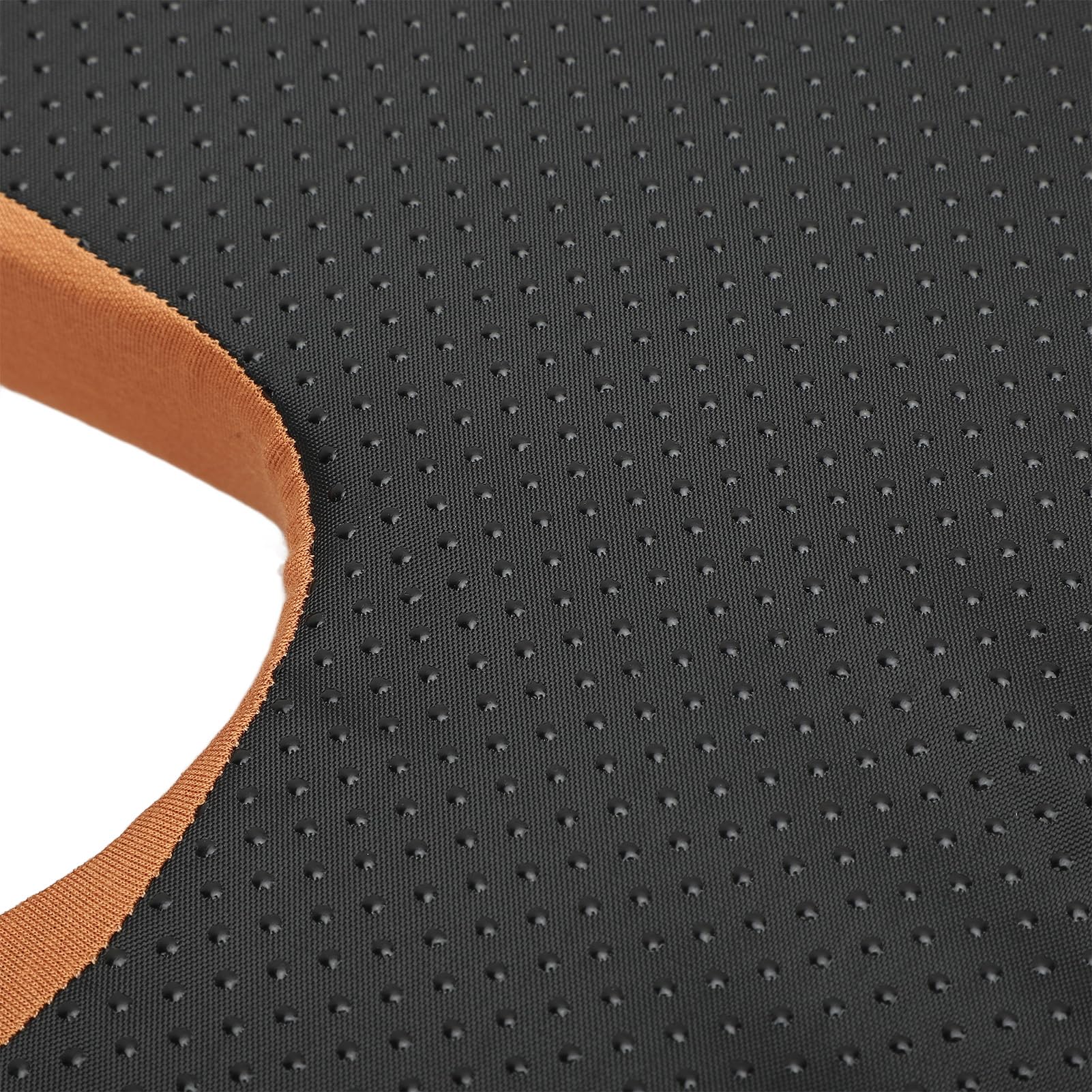 Qqmora Cuscino a Ciambella Cuscino di Supporto per il Coccige Confortevole e Traspirante per Casa Ufficio, Design Ergonomico in Lattice, 1 unità (Arancia)