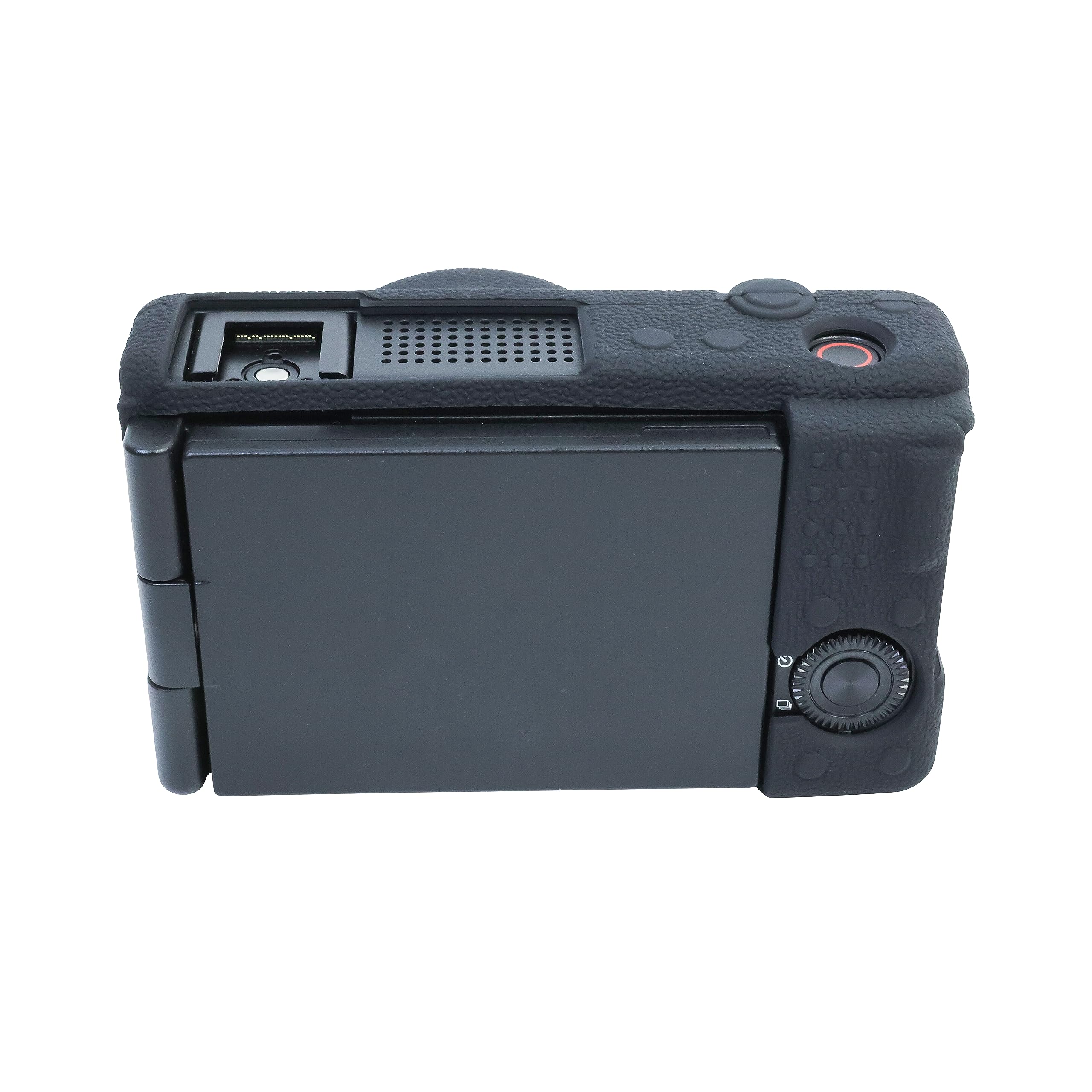 Custodia protettiva in silicone per fotocamera ZV1F ZV1M2, resistente ai graffi, vestibilità aderente, custodia morbida, nera