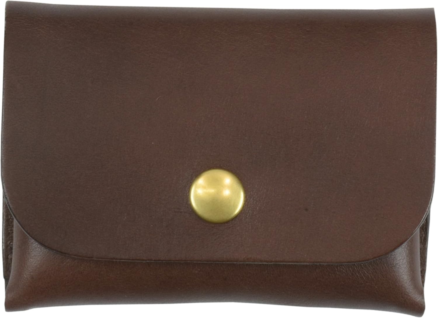 メッセージ 名入れ刻印付き ヌメ革 コインケース 小銭入れ (チョコ) 【送料無料】名入れ