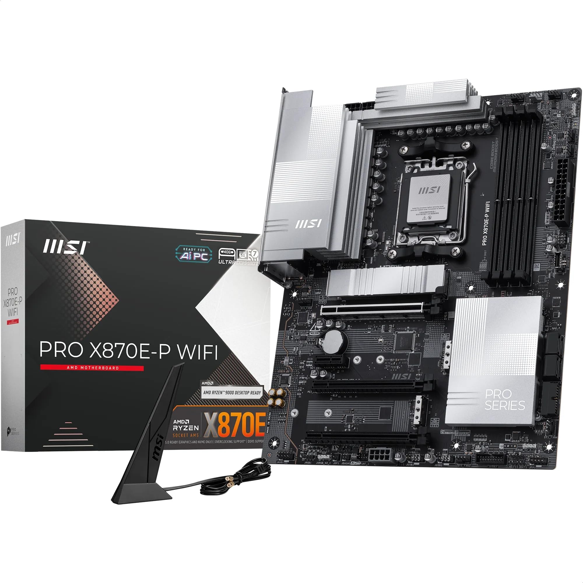 最新マザボ ATX 白 MSI X870E Ryzen 9/8/7000 AM5 Amazon | MSI PRO X870E-P WiFiマザーボード、ATX - AMD Ryzen 9000