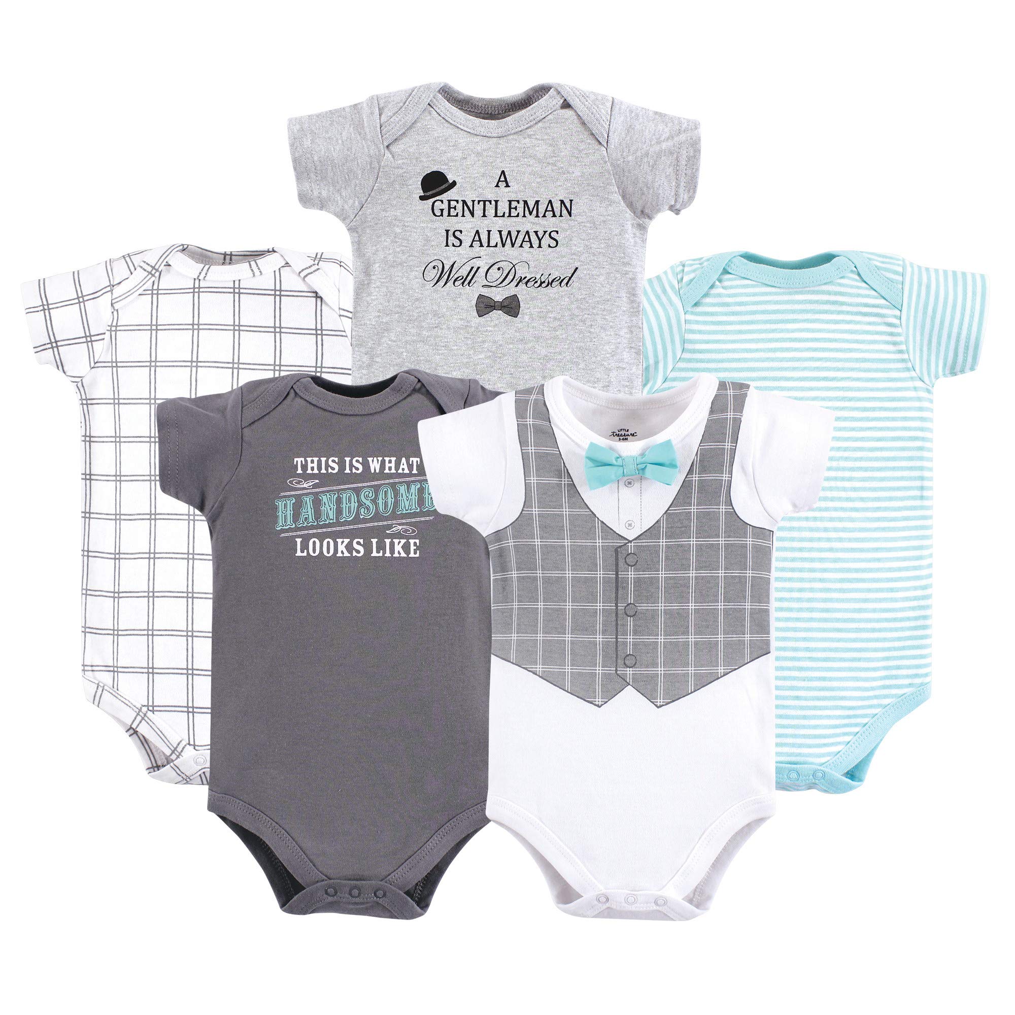 Little Treasure Unisex Baby Cotton Bodysuits