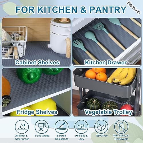 Miniatura 4 de Shelf Liners - Alfombrillas de EVA para cajones de 20 pulgadas x 20 pies, almohadilla no adhesiva para armario, forro para gabinete de cocina, cojín