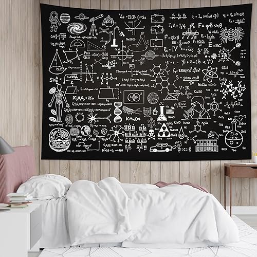 Miniatura 43 de LB Tapiz vintage para colgar en la pared, libros de biblioteca, retro, tapiz de pared para dormitorio, tapiz bohemio hippie para sala de estar,