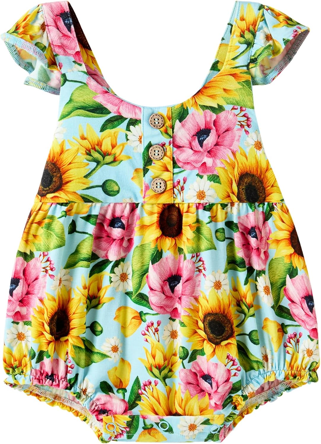 Baby Girl Camisole Bodysuit Infant Toddlers Girls' Snap One Piece Bodysuits Cute Outfit Summer Jumpsuit