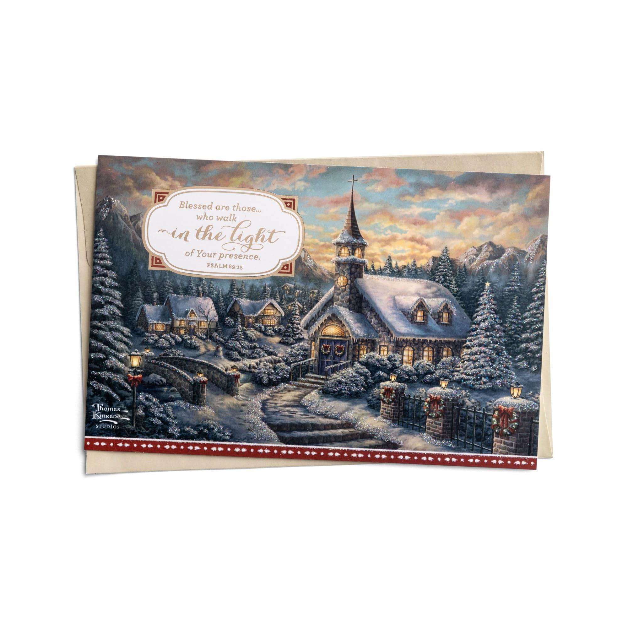 DaySpring Thomas Kinkade – Walk in the Light – 18 Weihnachtskarten in Box