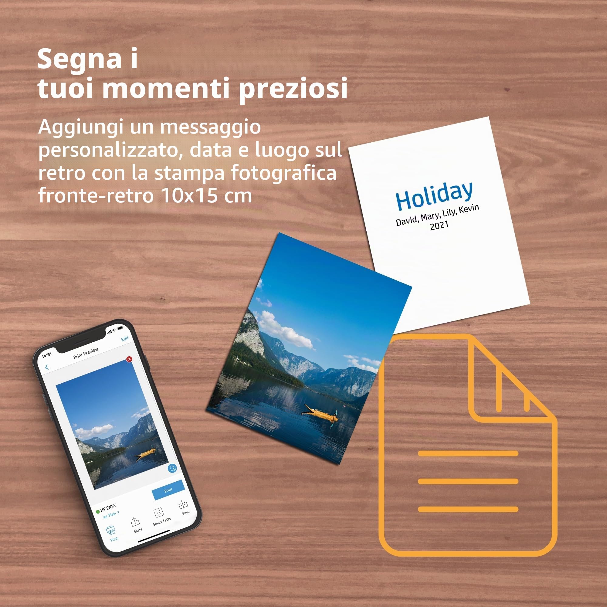 HP Envy Inspire 7220e stampante a getto d'inchiostro All-In-One - 6 mesi di inchiostro diretto incluso (copia, scansione, stampa, foto, A4, entrambi i lati, WLAN) bianco