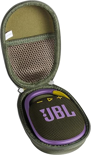 Hermitshell Estuche rígido de viaje para JBL Clip 4 - Mini altavoz Bluetooth portátil (verde 2)