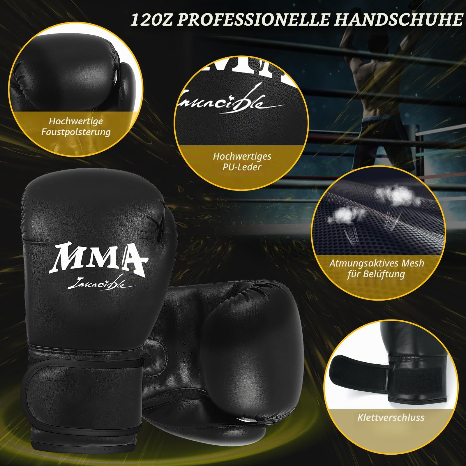 NZQXJXZ Boxsack Stehend Erwachsene, 180cm Upgraded Selbst Aufblasen Schweren Boxsack mit Boxhandschuhen und Built-in Luftpumpe für die Ausbildung MMA Muay Thai Fitness Anfänger