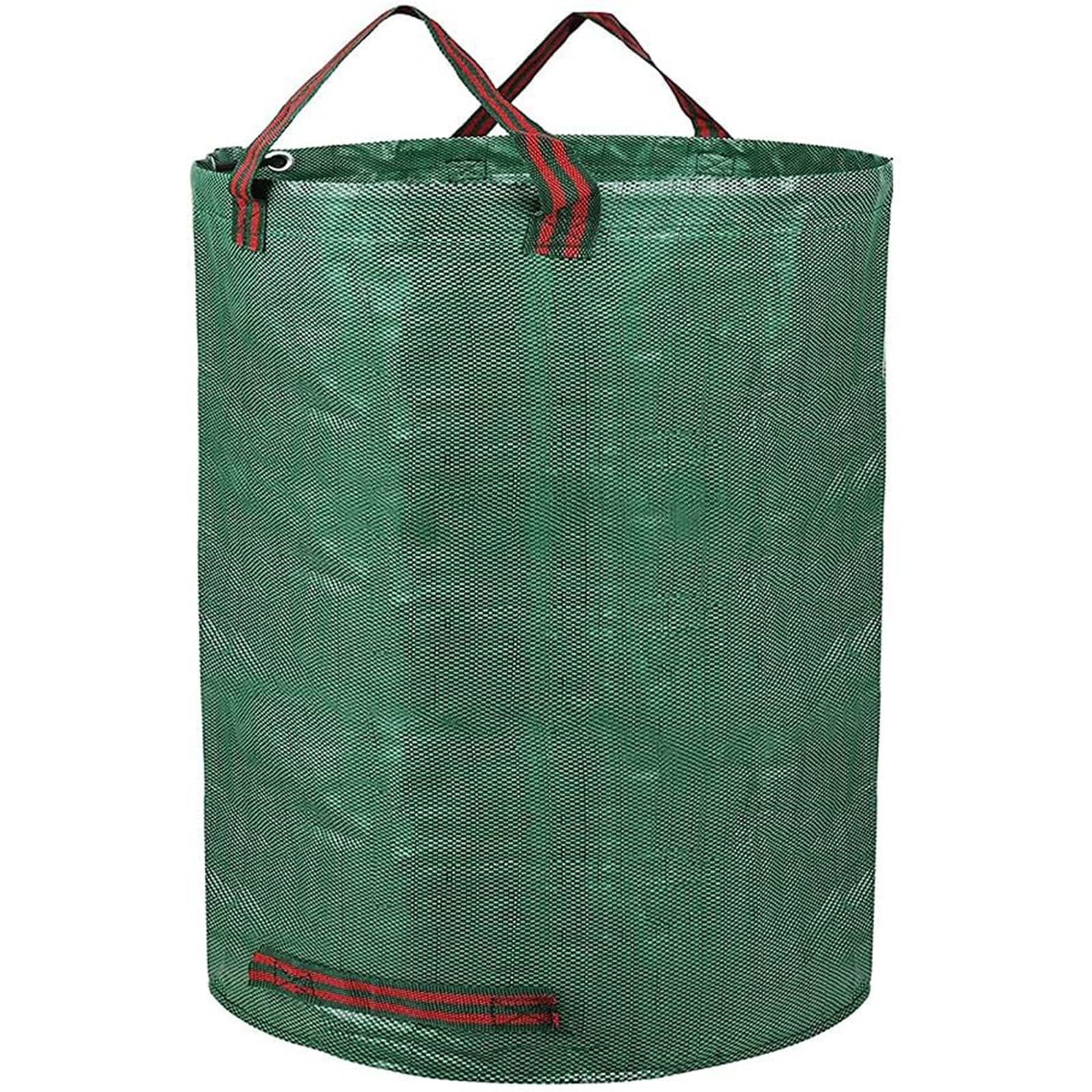 Bolsas de basura de jardín, bolsas de 72 m con 4 asas para facilitar las hojas, hierba, malas hierbas y recoger, paquete de 6, perfectas para limpieza al aire libre
