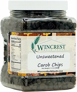 WinCrest Unsweetened Carob Chips (1.5 Lb Tub)
