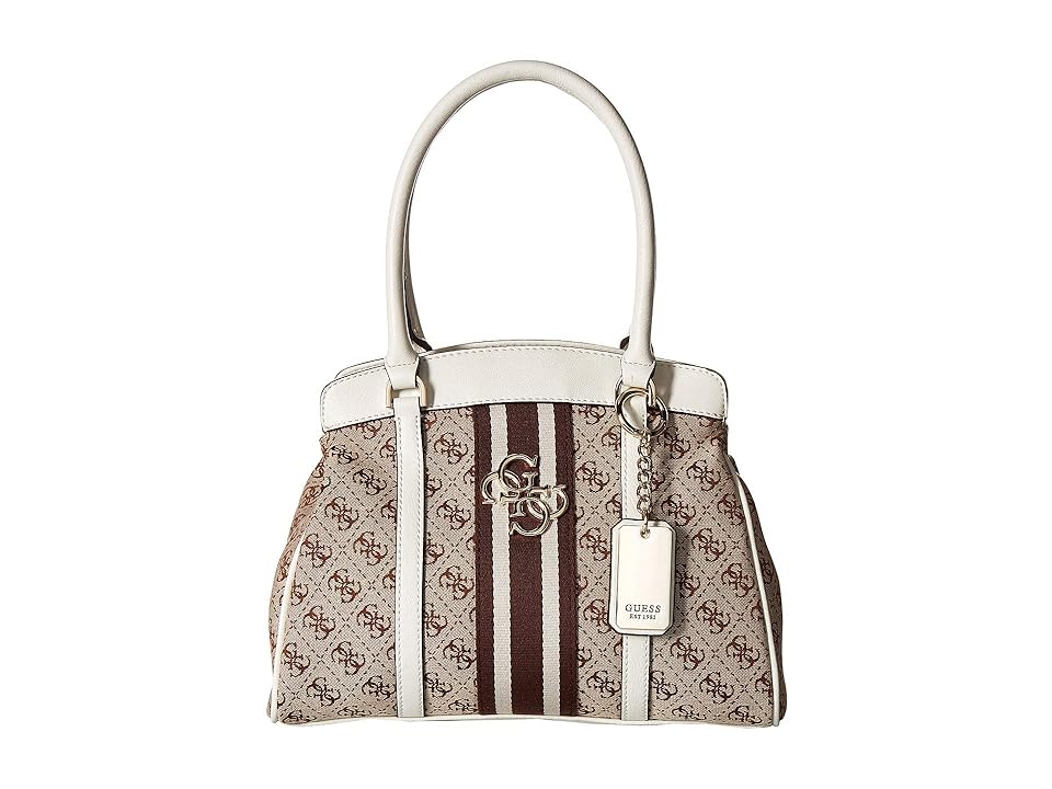 

GUESS Vintage Studio Satchel (White) Handbags