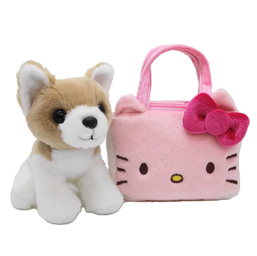 ハローキティと犬のペアぬいぐるみ(レトロレア) 81N8h7HjKcL._UF894,1000_QL80_.jpg
