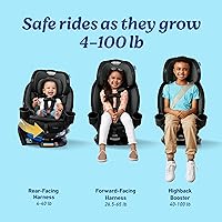 Vista 2 de Graco Turn2Me Asiento de Auto Convertible Giratorio 3 en 1, Cambridge, rotación orientada hacia atrás, modo orientado hacia adelante, Elevador