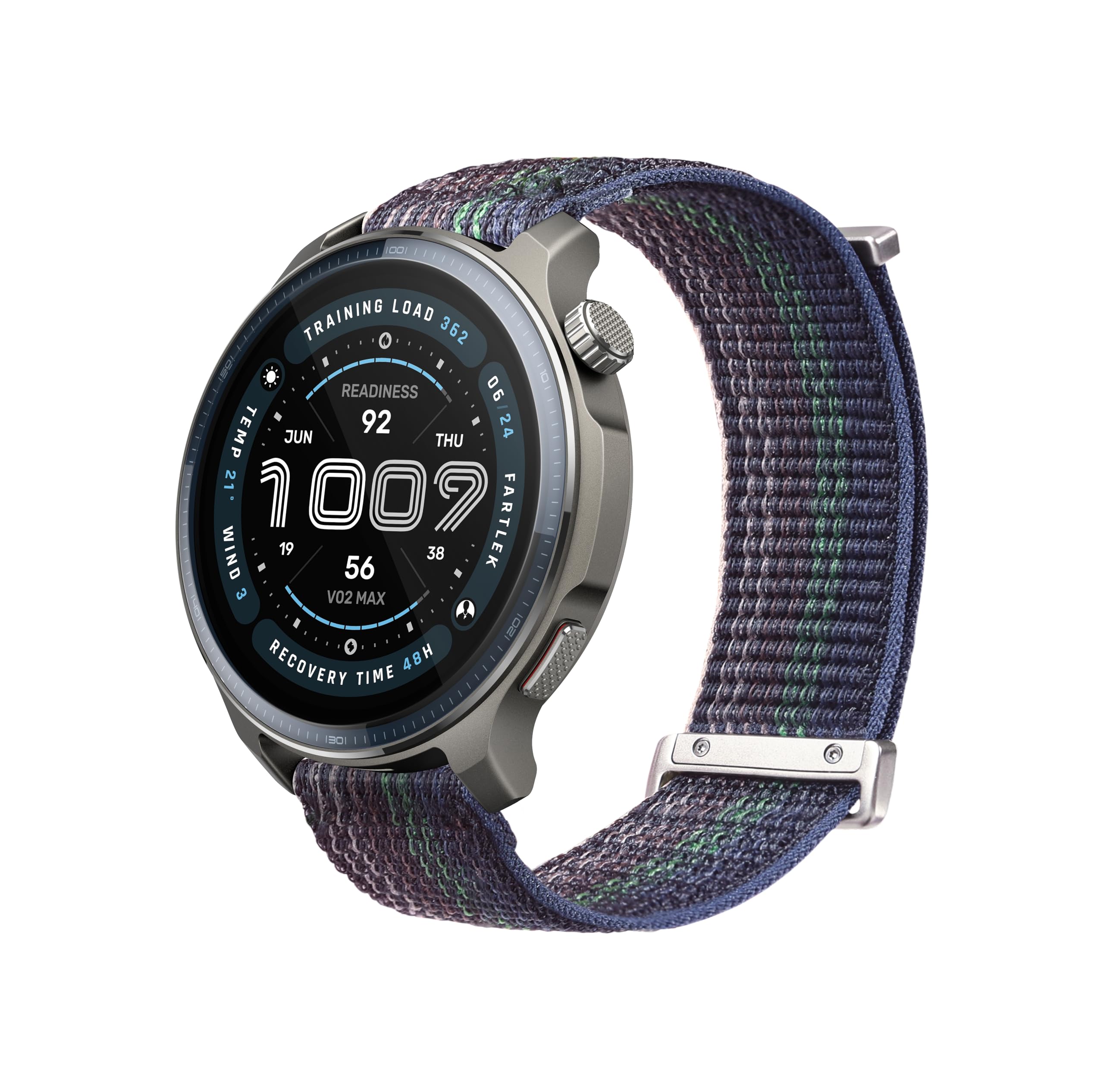 Amazfit Smartwatch oryginalny pasek wymienny, nylonowy pasek 22 mm, kompatybilny z systemem Balance, Cheetah Pro, Cheetah Round, GTR 4, GTR 4 Limited Edition, GTR 3, GTR 3 Pro, GTR 2, niebieski,