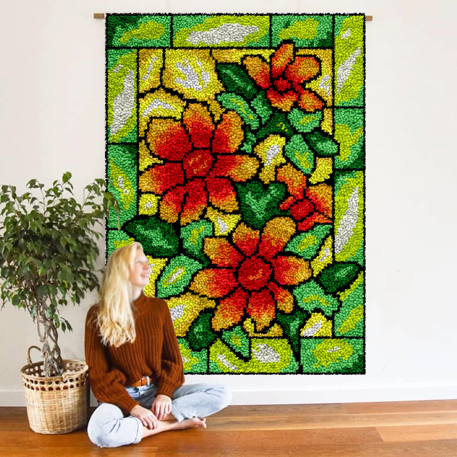 140 x 160 cm zestawy dywanów z haczykiem zatrzaskowym, zestaw do produkcji dywaników, zestawy do haftu krzyżykowego, zestaw do robienia gobelinów, zestaw 3D z haczykiem do haftu ręcznego wykonania