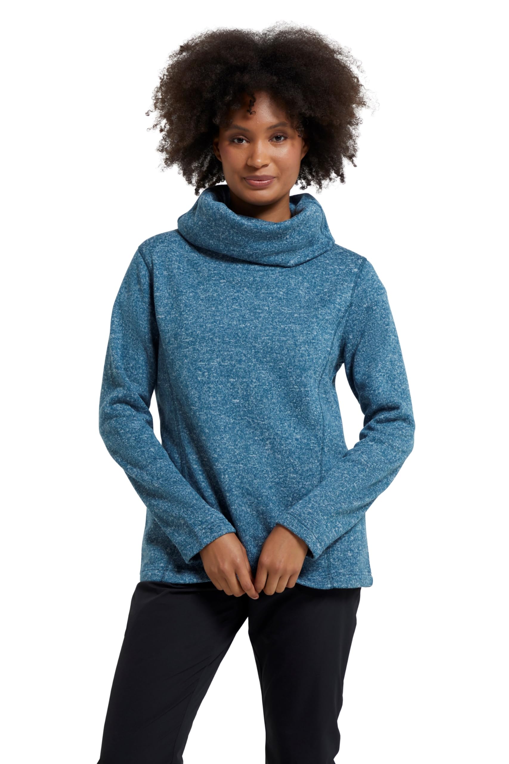 Mountain Warehouse Women's Teal (Cowl Neck) Idris Ii Cowl Neck Fleece Teal Size 12