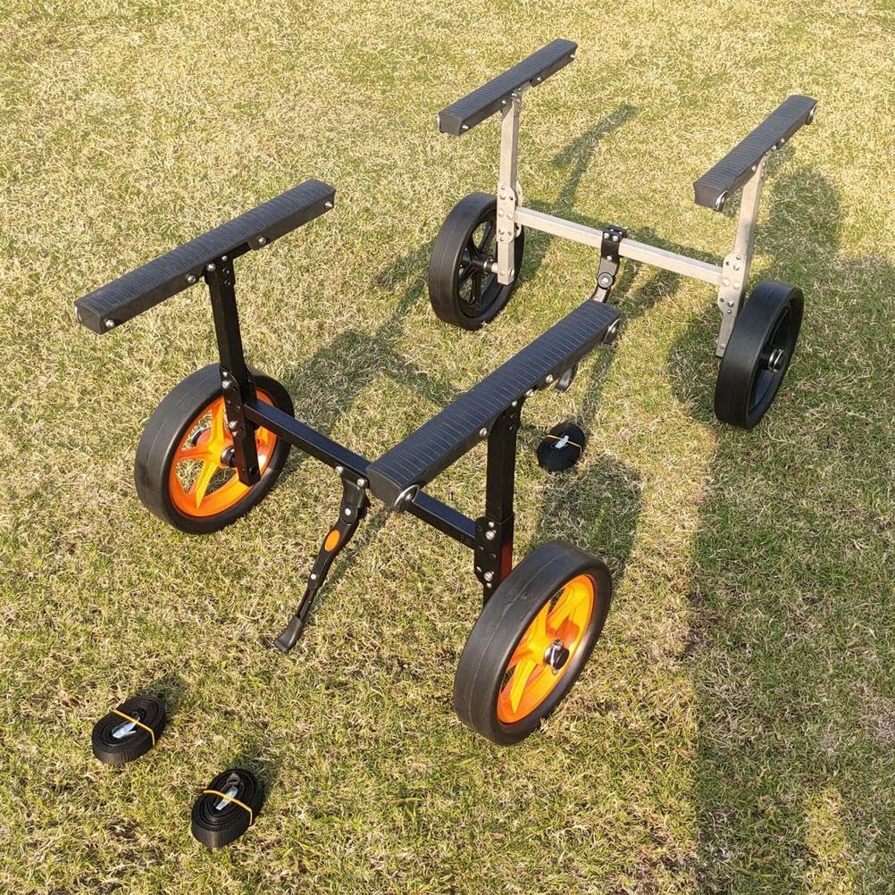 Tragbarer faltbarer Trolley für Kajaks, Kanus, Paddleboards und Schwimmmatten, 50 kg Kapazität, robustes Wassersport-Transportzubehör