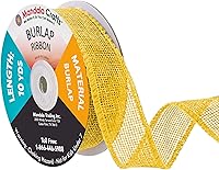 Vista 68 de Mandala Crafts Cinta de arpillera turquesa con alambre de 1 pulgada de ancho para manualidades, rollo de 10 yardas de cinta rústica de arpillera