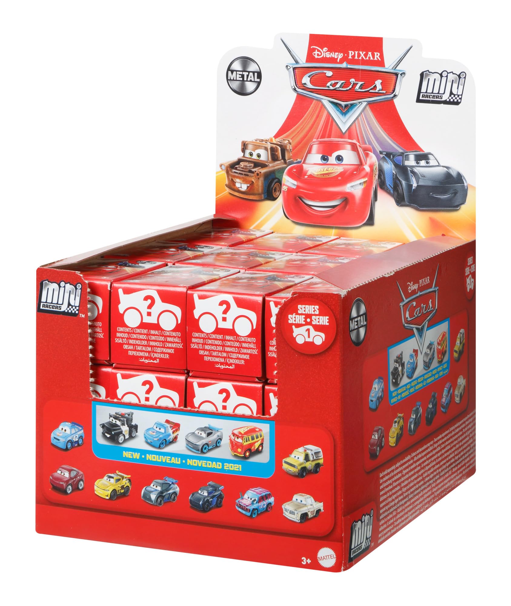 Mattel Disney and Pixar Cars Toy Die-Cast Mini Vehicle in Blind Box for Surprise with Character Car for Racing & Storytelling (Styles May Vary), GKD78