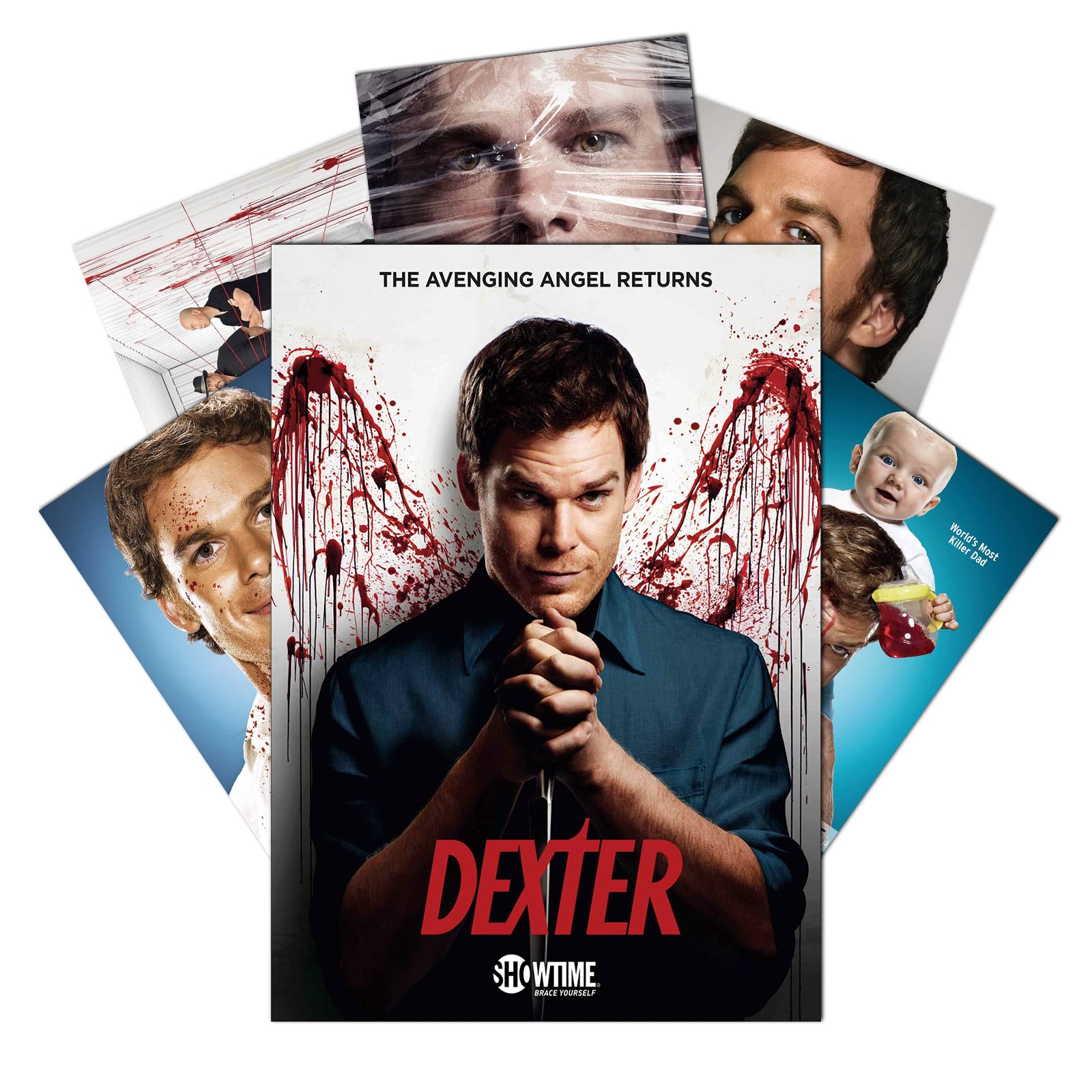 ZOEOPR Affiche Sur Toile Dexter Affiche Classique Série Télévisée Affiches De Film Michael C. Hall Affiche Mur Art Toile Peinture Décoration De La Maison 50 * 70Cm Sans Cadre