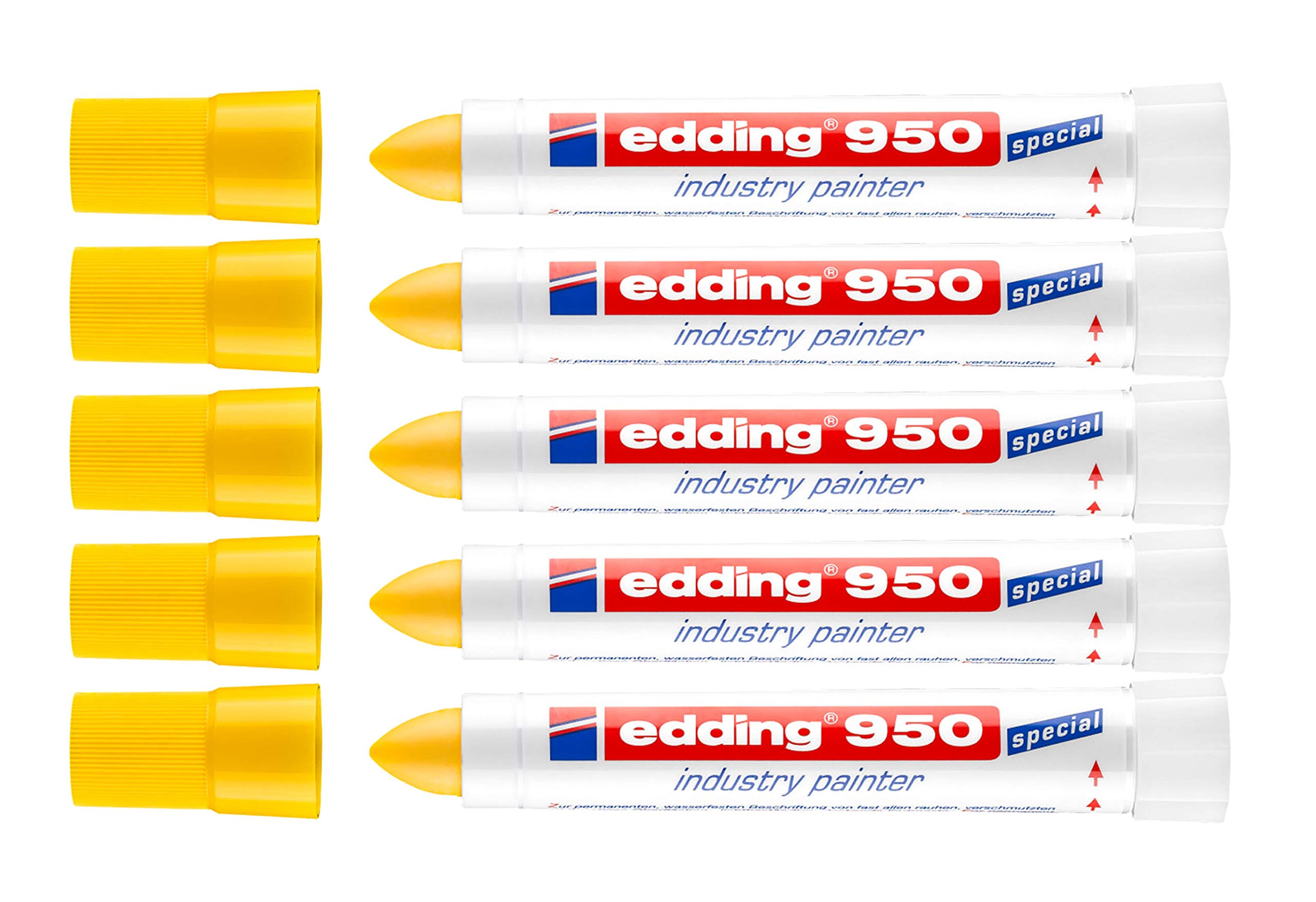 Edding 950 - Rotulador especial (10 mm), color 5 amarillos. 10 mm
