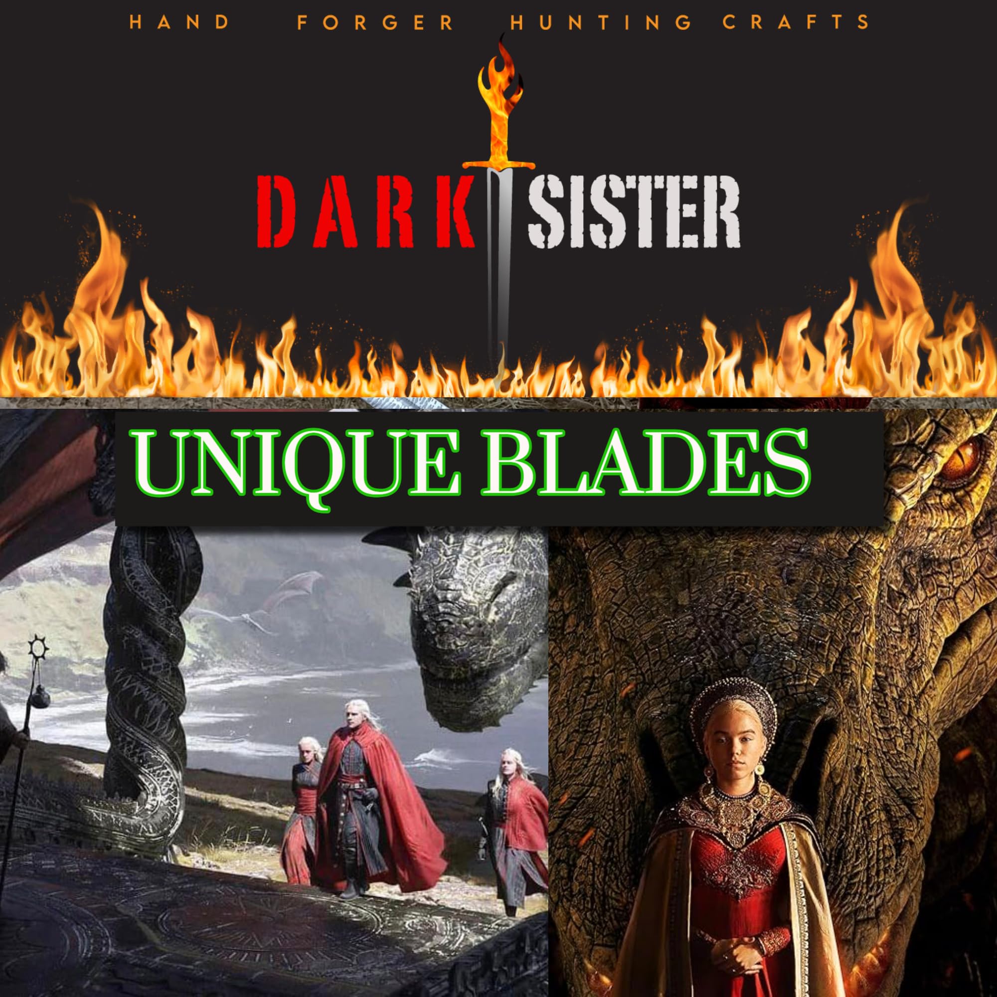 Dark Sister Schwert, Daemon Targaryen Metallschwert, Edelstahl, Silber, Schwert Replik, Wandhalterung