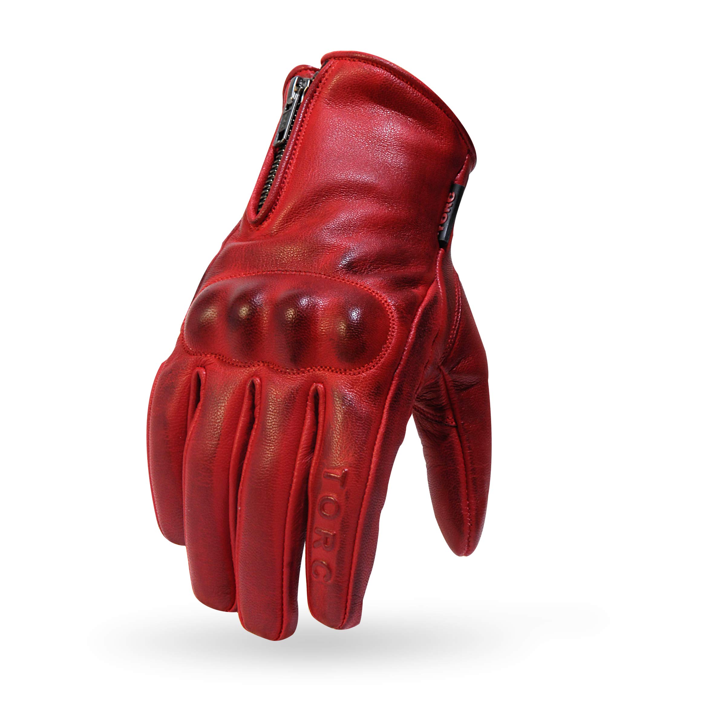 TORC TG58DOW25 Downey Red X-Large TORC TG58DOW25 Men's Classic Workman Street Motorcycle Gloves (Downey Red-XLarge),1 — view 4