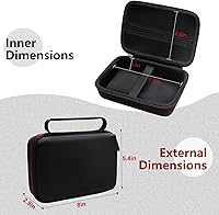 Vista 2 de LTGEM - Funda rígida de viaje compatible con grabadora de podcasts Zoom PodTrak P4