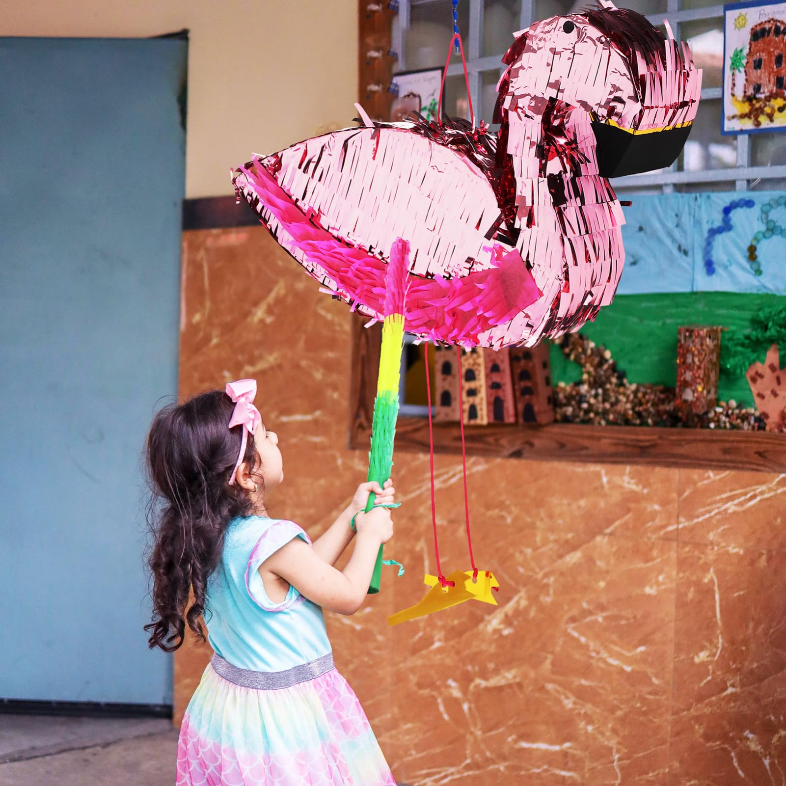 KOMBIUDA 1 juego Piñata de con Bastón y Decoración de Cumpleaños para Niñas de Fiesta con y Accesorios Divertidos para Celebraciones Fiesta