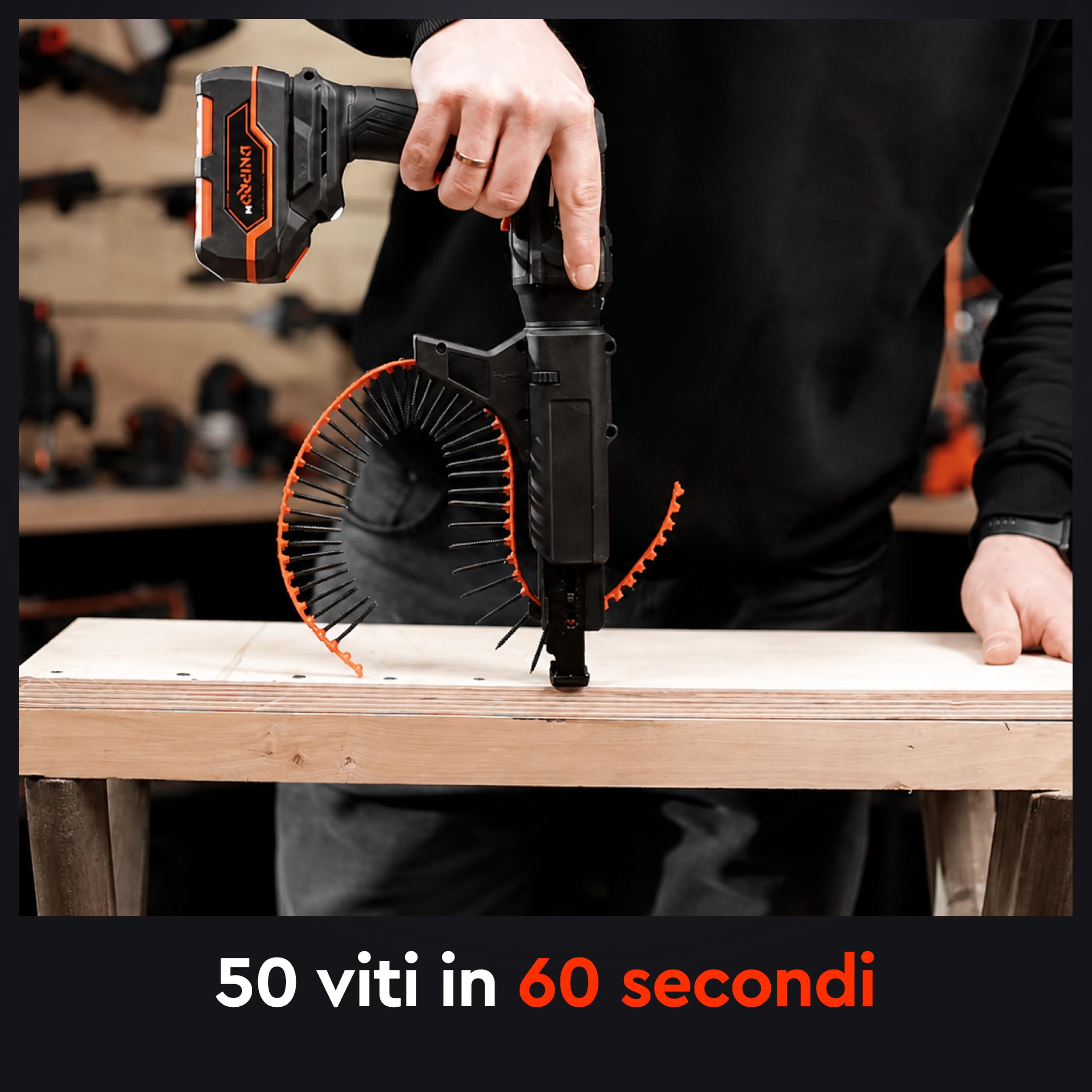 Avvitatore Angolare 20V Brushless A-Frame Senza Batteria | HEX 1/4" · 60Nm · BP-220~300m² / BP-240~500m² Cartongesso | DSD-201BCA