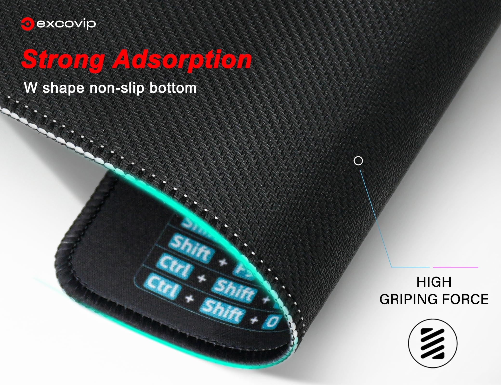 Tappetino Mouse Con Scorciatoie Excel - XL Per Ufficio, Game E Studio, Antiaderente - Foto 10