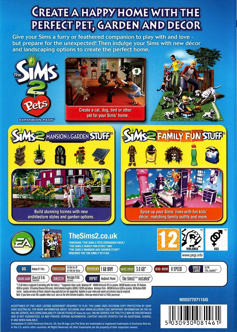 Amazon.com: The Sims 2: Fun with Pets Collection - PC : ELECTRONIC