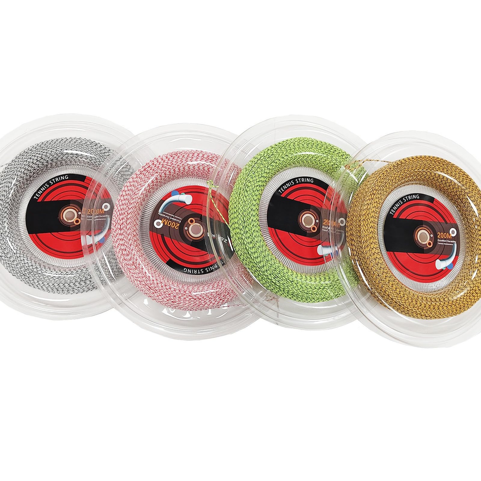Corda da Tennis Intrecciata per Gioco | Ricarica in nylon multifilamento con risposta elastica e supporto stabile del corde