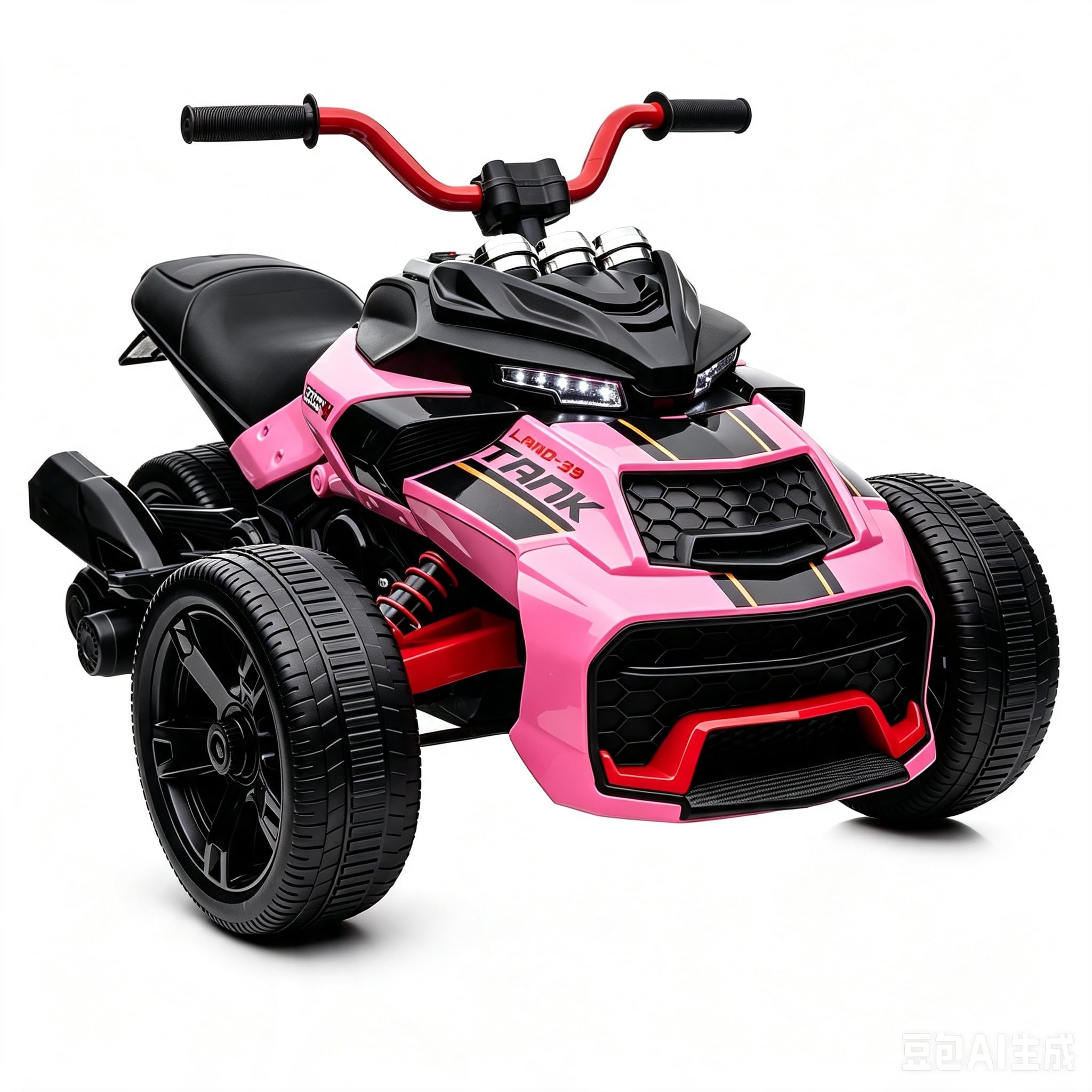 24V Ride On Toys for Kids 4-8 Kids' Electric Motorcycle 3 Wheeler ATV